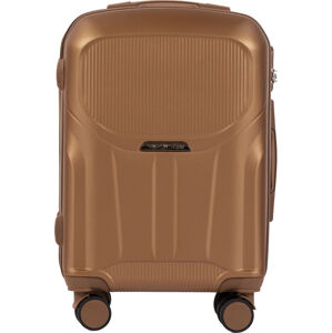 Bronzový cestovný kufor PREDATOR veľ. S PDT01, Small travel suitcase Wings S, Brown Veľkosť: S