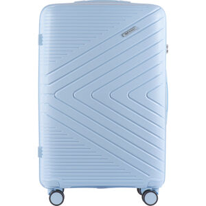 Svetlomodrý kufor s TSA zámkom veľ. L PRIMROSE DQ181-05, Wings L, Light Blue - Polypropylene Veľkosť: L