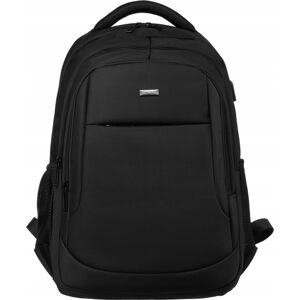 Peterson Čierny batoh na notebook a USB portom PTN 63103-M1 Veľkosť: ONE SIZE