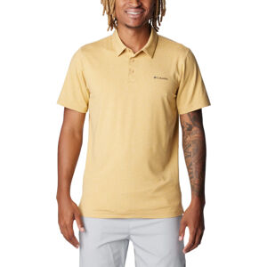 Žluté pánské polotričko Columbia Tech Trail Polo Shirt 1768701292 Veľkosť: XL
