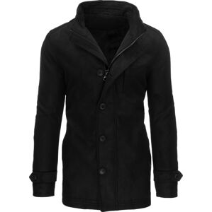 Čierny pánsky kabát na zips CX0435 Veľkosť: XL