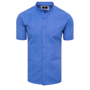 Modrá košeľa s krátkym rukávom KX1001 Veľkosť: L