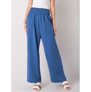 Modré dámske široké nohavice -RO-SP-8012.91P-dark blue Veľkosť: S