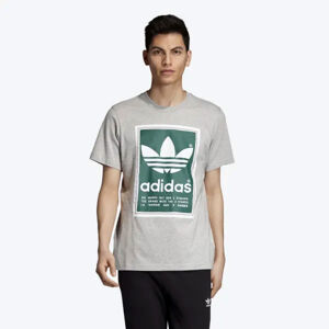 Pánské Tričko Adidas Filled Label Tee Grey - M