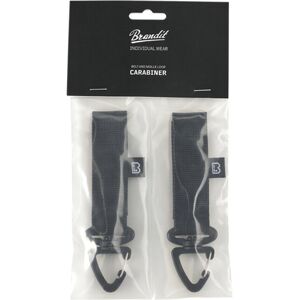 Brandit Belt and Molle Loop Carabiner 2 Pack black - UNI