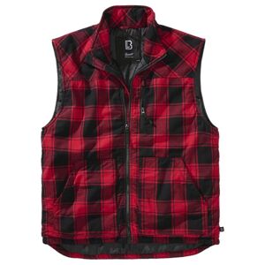 Brandit Lumber Vest red/black - S
