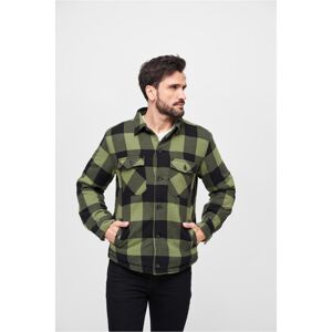 Brandit Lumberjacket black/olive - L