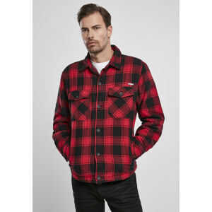 Brandit Lumberjacket red/black - S