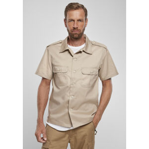 Brandit Short Sleeves US Shirt beige - 7XL