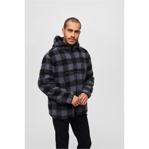 Brandit Teddyfleece Worker Pullover Jacket black/grey - 3XL