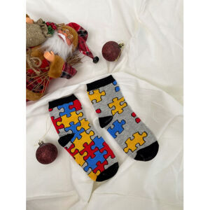 Detské vzorované ponožky+ veľkosť: 35-37