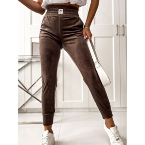 Zamatové športové nohavice s gumeným pásom ROMY veľkosť: L/XL