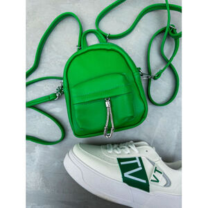 Mini ruksak so striebornými detailmi NADINE veľkosť:  farba: green