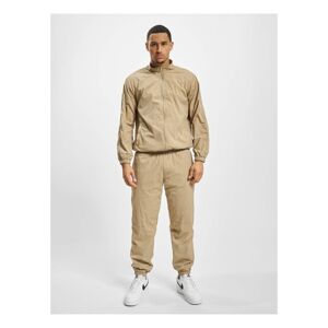 DEF Elastic plain track suit beige - M