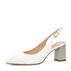 ETIMEĒ dámske elegantné sandále - biele - 39