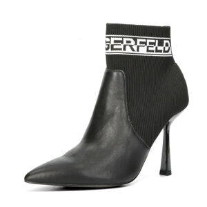 Karl Lagerfeld dámske módne členkové čižmy - čierne - 38