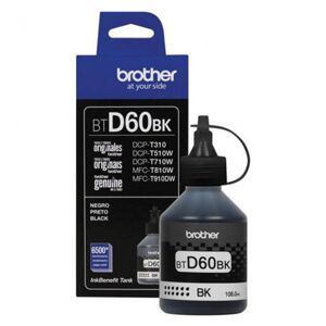 Brother originál ink BTD60BK, black, 6500str., 108ml, Brother DCP T310, DCP T510W, DCP T710W, čierna