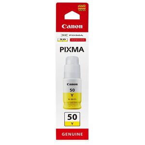 Canon originál ink GI-50 Y, yellow, 7700str., 9ml, 3405C001, Canon PIXMA G5050,G6050,GM2050, žltá