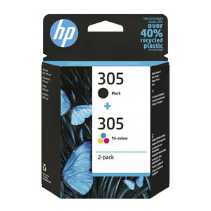 HP originál ink 6ZD17AE#301, HP 305, blister, HP 2-pack DeskJet 2300, DeskJet 2710, DeskJet 2720, DeskJet