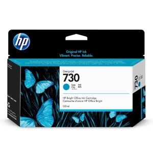 HP originál ink P2V62A, HP 730, cyan, 130ml, HP HP DesignJet T1700 Printer series, azurová