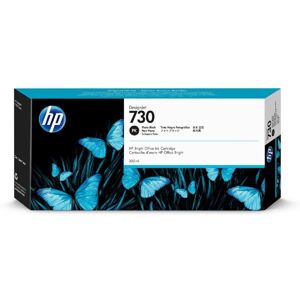 HP originál ink P2V73A, HP 730, photo black, 300ml, HP HP DesignJet T1700 44 printer series, T1700dr 44, photo black