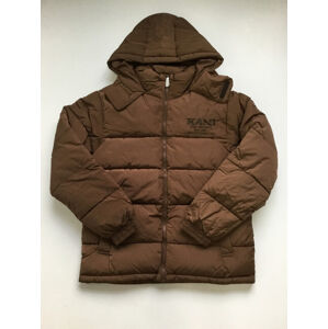 Karl Kani Retro Hooded Puffer Jacket brown - M