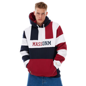 Mass Denim Sweatshirt Streamer Hoody navy/claret - M