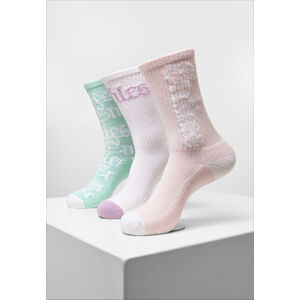 Mr. Tee Endless Socks 3-pack white/lightrose/mint - 35–38