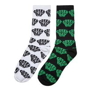 Mr. Tee Green Day Socks 2-Pack black/white - 35–38