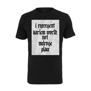 Mr. Tee Harlem Words Tee T-Shirt Round Neck black - XL