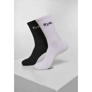 Mr. Tee HI - Bye Socks short 2-Pack black/white - 47–50