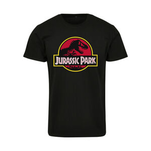 Mr. Tee Jurassic Park Logo Tee black - XS