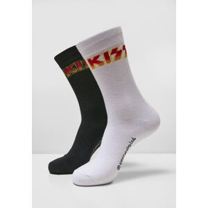 Mr. Tee Kiss Socks 2-Pack black/white - 35–38