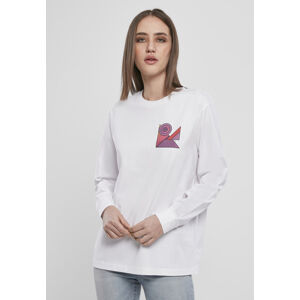 Mr. Tee Ladies Abstract Colour Longsleeve white - L