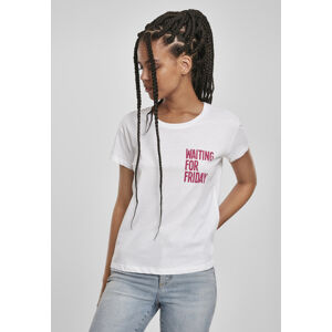 Mr. Tee Ladies Waiting For Friday Box Tee white/pink - L