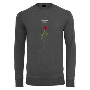 Mr. Tee Lost Youth Rose Crewneck charcoal - XS