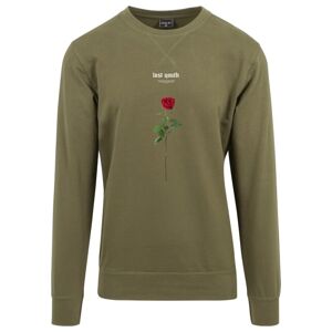 Mr. Tee Lost Youth Rose Crewneck olive - M