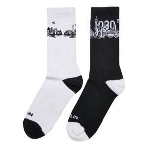 Mr. Tee Major City 030 Socks 2-Pack black/white - 39–42