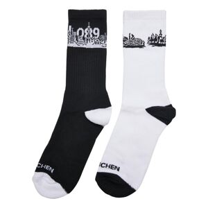 Mr. Tee Major City 089 Socks 2-Pack black/white - 47–50