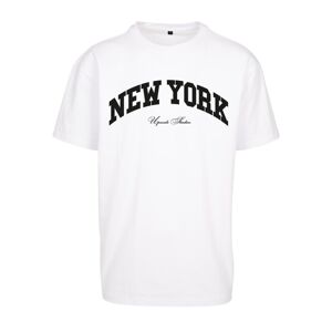 Mr. Tee New York College Oversize Tee white - XL