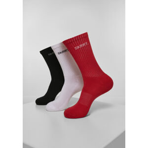 Mr. Tee SKRRT. Socks 3-Pack red/white/black - 47–50