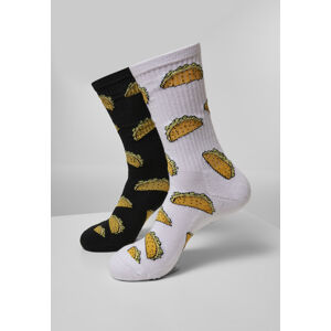 Mr. Tee Taco Socks 2-Pack white/black - 43–46