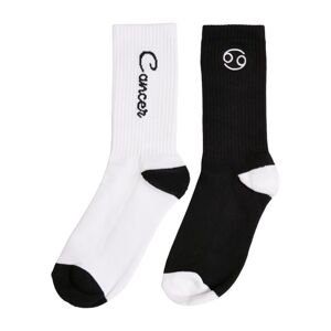 Mr. Tee Zodiac Socks 2-Pack black/white cancer - 39–42