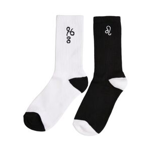 Mr. Tee Zodiac Socks 2-Pack black/white leo - 39–42