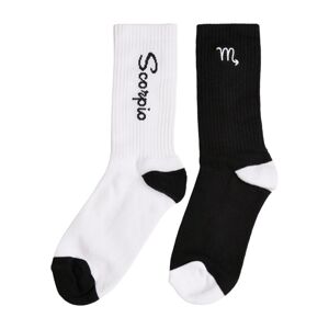 Mr. Tee Zodiac Socks 2-Pack black/white scorpio - 35–38
