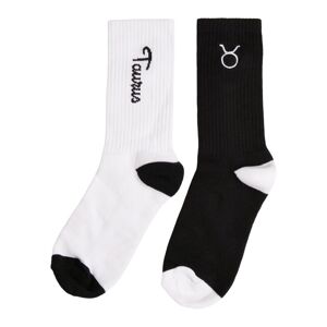 Mr. Tee Zodiac Socks 2-Pack black/white taurus - 47–50