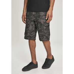 Southpole Belted Camo Cargo Shorts Ripstop grey black - 32