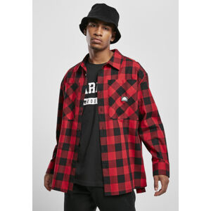Southpole Check Flannel Shirt red - S