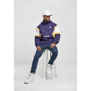 Starter Color Block Half Zip Retro Jacket starter purple/wht/buff yellow - S