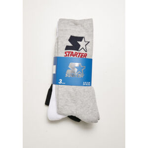 Starter Crew Socks heathergrey/black/white - 35–38